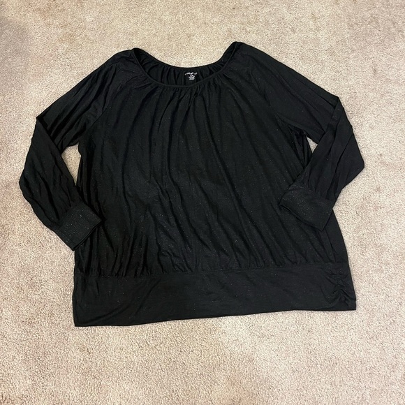 Lane Bryant Glittery Long Sleeve Top - Picture 4 of 7